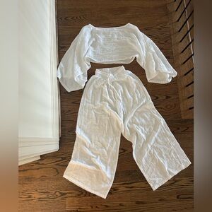 Textured White Fabric